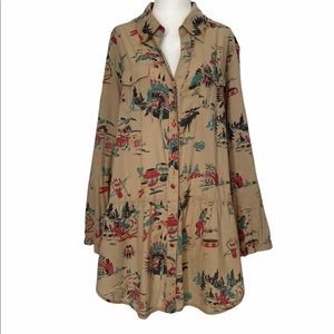 Vintage Tasha Polizzi Western Inspired Blouse